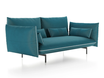 ICE BREAKER - 3 seater fabric sofa by Liu Jo Living Collection - view 2